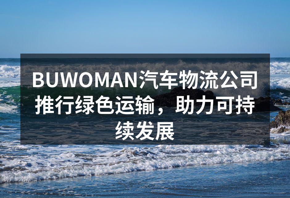 BUWOMAN绿色运输方案推行现场